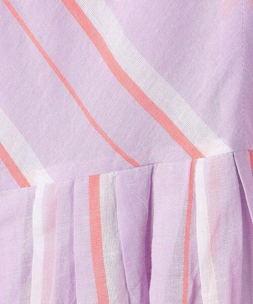 NE QUITTEZ PAS!(ヌキテパ)の「<ne Quittez pas(ヌキテパ)> ボイルストライプ N/L ワンピース <Select by EMMEL REFINES>(ワンピース・レディース・ライトブルー/ライラック・FREE)」の9枚目の写真