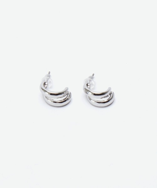 Chaco closet(チャコ クローゼット)の「【3点セット】フープピアス(ピアス(両耳用)・レディース・シルバー/ゴールド・FREE)」の17枚目の写真