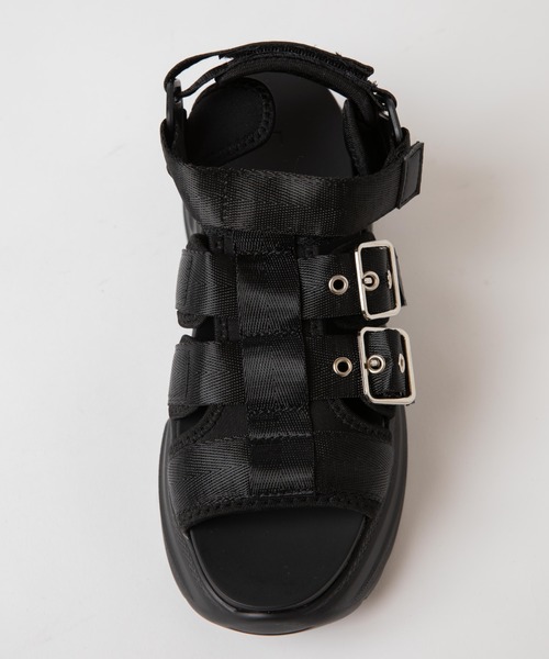 WEGO（ウィゴー）の「WEGO/厚底ベルトスポーツサンダル（サンダル・レディース・ホワイト/ブラック/ベージュ・MEDIUM/LARGE）」の16枚目の写真