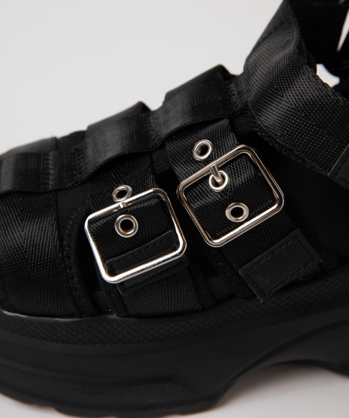 WEGO（ウィゴー）の「WEGO/厚底ベルトスポーツサンダル（サンダル・レディース・ホワイト/ブラック/ベージュ・MEDIUM/LARGE）」の17枚目の写真