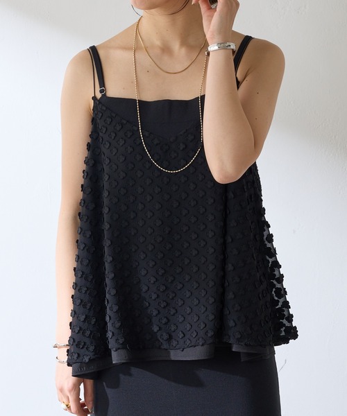 SHENERY（シーナリー）の「リバーシブルキャミソール（キャミソール・レディース・ブラック/ブルー・FREE）」の7枚目の写真