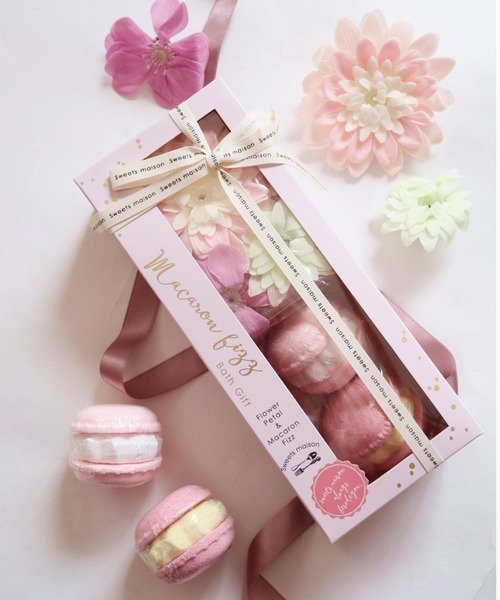 BIRTHDAY BAR（バースデイバー）の「【Sweets Maison】マカロンフィズ バスギフト 入浴料（ボディケアキット/ギフトセット・レディース・その他1/その他2・フリー）」の2枚目の写真