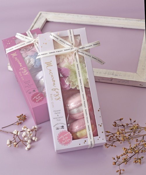 BIRTHDAY BAR（バースデイバー）の「【Sweets Maison】マカロンフィズ バスギフト 入浴料（ボディケアキット/ギフトセット・レディース・その他1/その他2・フリー）」の10枚目の写真