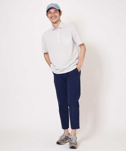 Blue Standard （ブルースタンダード）の「【BLUE STANDARD/ブルースタンダード】吸水速乾、イージーケア、 ピンポイント消臭 ストレッチ　アルティマニットポロシャツ（ポロシャツ・メンズ・チャコールグレー/ネイビー/オフホワイト/カーキ/ブルー・MEDIUM/LARGE/X-LARGE）」の16枚目の写真
