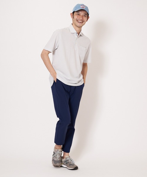 Blue Standard （ブルースタンダード）の「【BLUE STANDARD/ブルースタンダード】吸水速乾、イージーケア、 ピンポイント消臭 ストレッチ　アルティマニットポロシャツ（ポロシャツ・メンズ・チャコールグレー/ネイビー/オフホワイト/カーキ/ブルー・MEDIUM/LARGE/X-LARGE）」の17枚目の写真