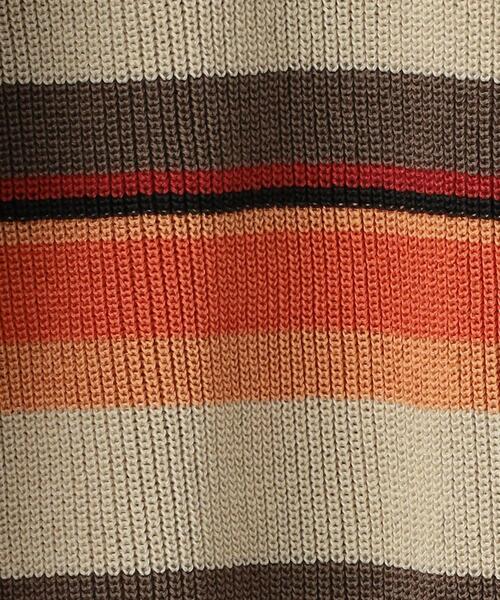 美品 バトナー クルーネックニット 2 ボーダー batoner バトナー