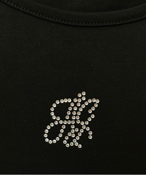 ANDGEEBEE（アンジービー）の「ラインストーンミニT（Tシャツ/カットソー・レディース・ブルー/ホワイト/ブラック・MEDIUM）」の12枚目の写真