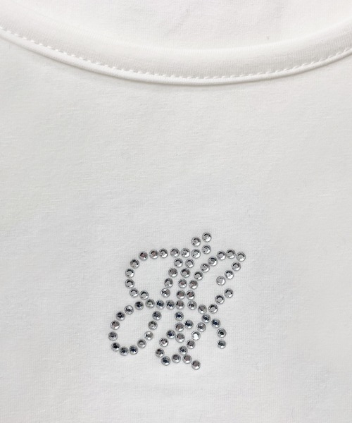 ANDGEEBEE（アンジービー）の「ラインストーンミニT（Tシャツ/カットソー・レディース・ブルー/ホワイト/ブラック・MEDIUM）」の17枚目の写真