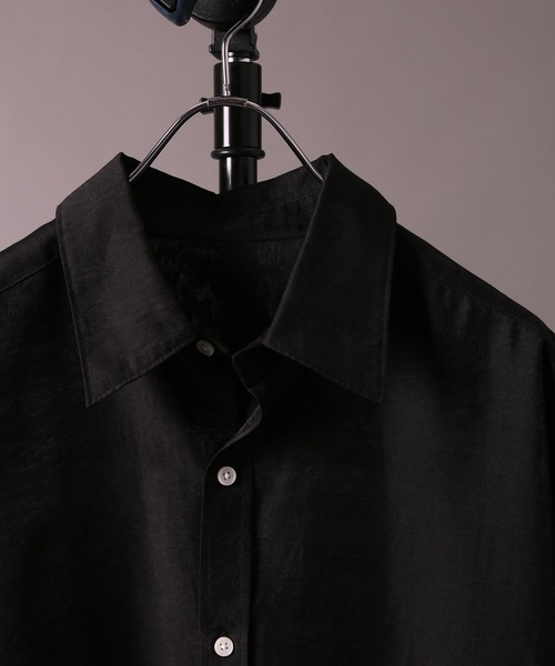 re_k by JUNRED（レクバイジュンレッド）の「【 re_k by JUNRED 】ジャガードシアーハーフスリーブシャツ（シャツ/ブラウス・メンズ・イエロー/ブラック・M/L/S）」の21枚目の写真