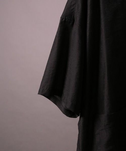 re_k by JUNRED（レクバイジュンレッド）の「【 re_k by JUNRED 】ジャガードシアーハーフスリーブシャツ（シャツ/ブラウス・メンズ・イエロー/ブラック・M/L/S）」の13枚目の写真