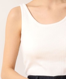 ランダムリブ変形タンクトップス