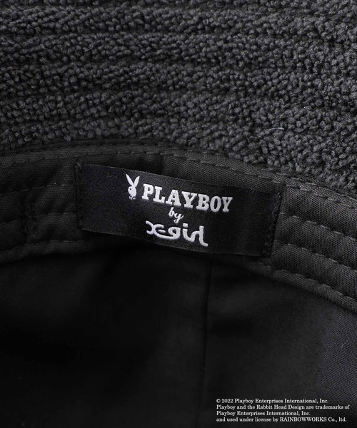 X-girl(エックスガール)の「Playboy × X-girl METRO HAT(ハット・レディース・ライトブルー/ブラック・ONE SIZE)」の10枚目の写真