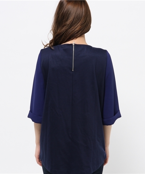 OUTLET（アウトレット）の「【CAPRICIEUX LE'MAGE】フロントタックボンディングブラウス（シャツ/ブラウス・レディース・キャメル/ネイビー/ホワイト・FREE）」の13枚目の写真