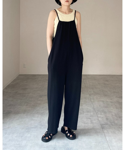 She's Closet(シーズクローゼット)の「カップ付きリブアメスリタンクトップインナートップス(タンクトップ・レディース・ブラック/ブルー/グリーン/アイボリー・FREE)」の15枚目の写真