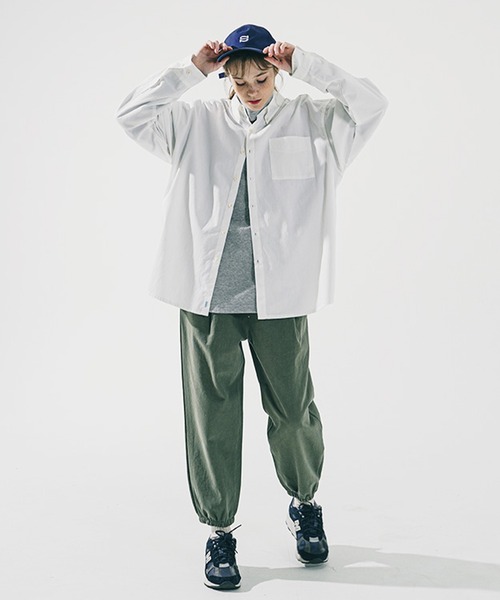 WV PROJECT(ダブリューブイプロジェクト)の「【WV PROJECT/ダブリューブイプロジェクト】The overfit cotton shirts / ビッグシルエットボタンダウンシャツ(シャツ/ブラウス・レディース・スカイブルー/アイボリー/ベージュ/ネイビー/ブルー系1・MEDIUM/X-LARGE/LARGE)」の11枚目の写真