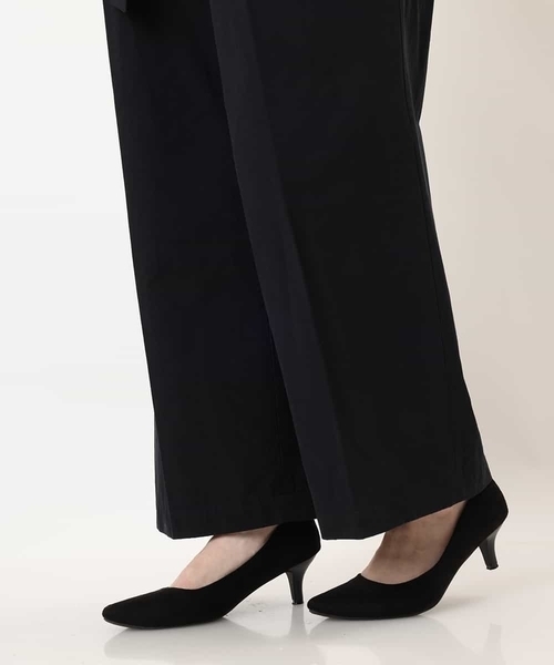 a.v.v（アーヴェヴェ）の「ハイウエストチノワイドパンツ（チノパンツ・レディース・ベージュ/ブラック・38/34/36/42/40）」の18枚目の写真