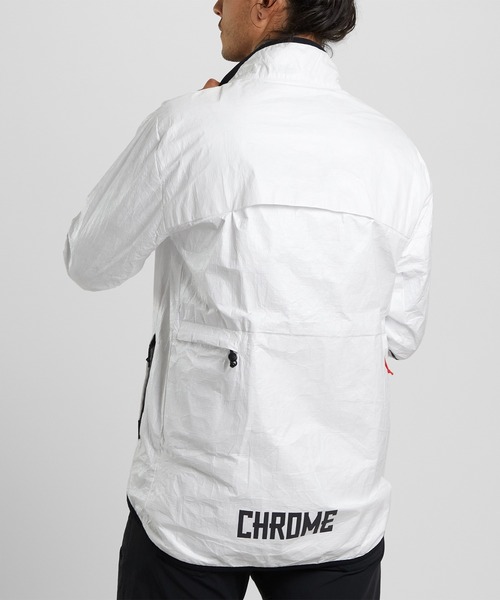 CHROME（クローム）の「WIND COBRA 2.0 PACKABLE / ウィンド コブラ 2.0 パッカブル（ナイロンジャケット・メンズ・ホワイト・S/M/XL/L）」の6枚目の写真