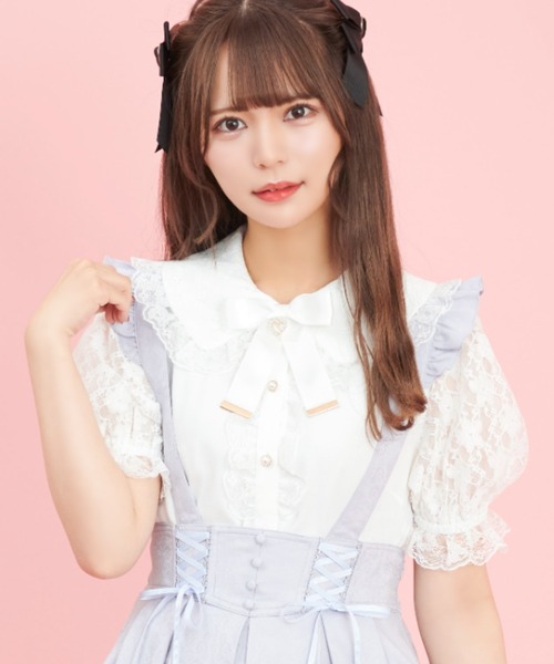 Secret Honey（シークレットハニー）の「レース袖フリル半袖ブラウス