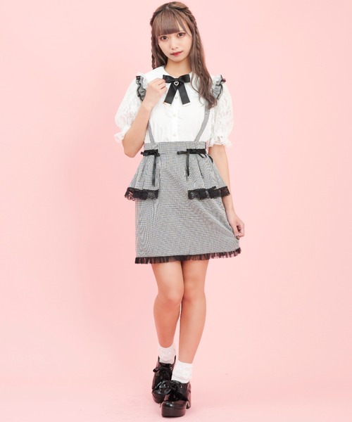 Secret Honey（シークレットハニー）の「レース袖フリル半袖ブラウス（シャツ/ブラウス・レディース・オフホワイト/ホワイト系その他・MEDIUM）」の7枚目の写真