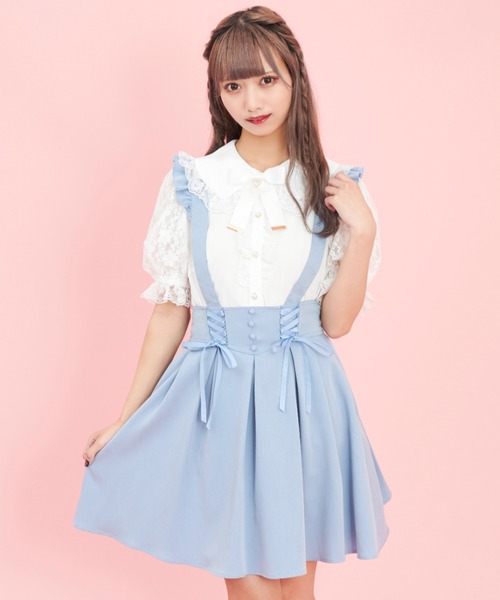 Secret Honey（シークレットハニー）の「レース袖フリル半袖ブラウス（シャツ/ブラウス・レディース・オフホワイト/ホワイト系その他・MEDIUM）」の8枚目の写真