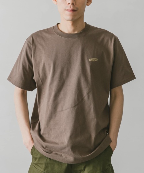 KEEN(キーン)の「『別注』KEEN×DOORS LOGO T-SHIRTS(Tシャツ/カットソー・メンズ・ホワイト/ブラック/オリーブ/モカ・MEDIUM/LARGE/X-LARGE)」の1枚目の写真