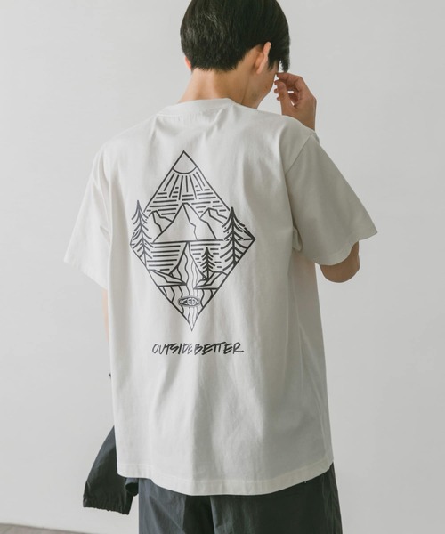 KEEN(キーン)の「『別注』KEEN×DOORS LOGO T-SHIRTS(Tシャツ/カットソー・メンズ・ホワイト/ブラック/オリーブ/モカ・MEDIUM/LARGE/X-LARGE)」の8枚目の写真