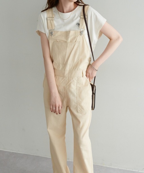 DISCOAT（ディスコート）の「【WEB限定】リネンサロペット（サロペット/オーバーオール・レディース・ブラック/ライトベージュ・FREE）」の14枚目の写真