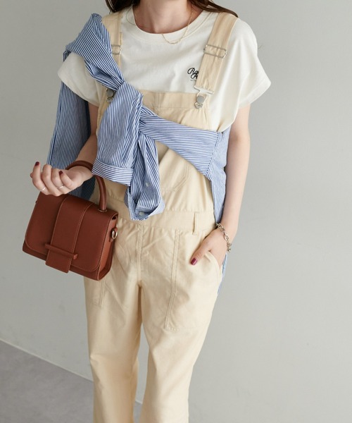 DISCOAT（ディスコート）の「【WEB限定】リネンサロペット（サロペット/オーバーオール・レディース・ブラック/ライトベージュ・FREE）」の17枚目の写真