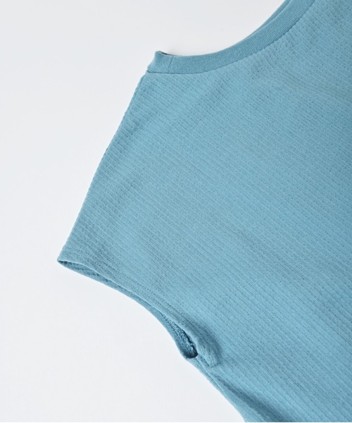CALMIA（カルミア）の「アシンメトリーフリルカットソー（90～150cm）（Tシャツ/カットソー・キッズ・ライトブルー/オレンジ/オフホワイト・90/100/110/120/130/140/150）」の7枚目の写真