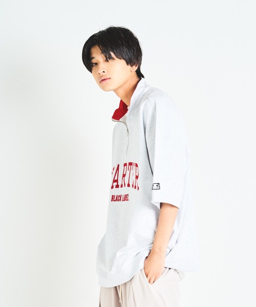 STARTER（スターター）の「JE-STARTER.ハーフZIPプルオーバー（Tシャツ/カットソー・メンズ・ホワイト/ブラック/グリーン・M/L）」の10枚目の写真