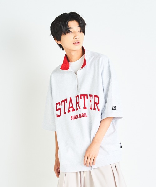 STARTER（スターター）の「JE-STARTER.ハーフZIPプルオーバー（Tシャツ/カットソー・メンズ・ホワイト/ブラック/グリーン・M/L）」の12枚目の写真