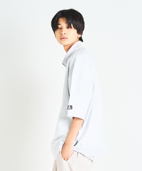 STARTER（スターター）の「JE-STARTER.ハーフZIPプルオーバー（Tシャツ/カットソー・メンズ・ホワイト/ブラック/グリーン・M/L）」の14枚目の写真