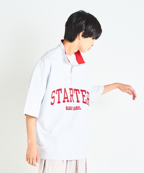 STARTER（スターター）の「JE-STARTER.ハーフZIPプルオーバー（Tシャツ/カットソー・メンズ・ホワイト/ブラック/グリーン・M/L）」の13枚目の写真