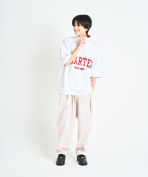 STARTER（スターター）の「JE-STARTER.ハーフZIPプルオーバー（Tシャツ/カットソー・メンズ・ホワイト/ブラック/グリーン・M/L）」の19枚目の写真
