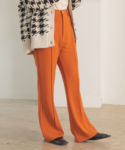 BeAMS DOT（ビームスドット）の「BeAMS DOT / ベルボトムパンツ 22FW（その他パンツ・レディース・オレンジ/ブラック/ブルー系その他/ワイン・SMALL/MEDIUM）」の13枚目の写真