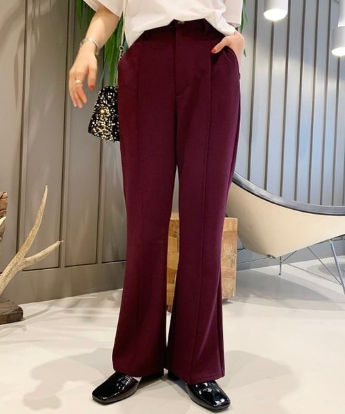 BeAMS DOT（ビームスドット）の「BeAMS DOT / ベルボトムパンツ 22FW（その他パンツ・レディース・オレンジ/ブラック/ブルー系その他/ワイン・SMALL/MEDIUM）」の6枚目の写真