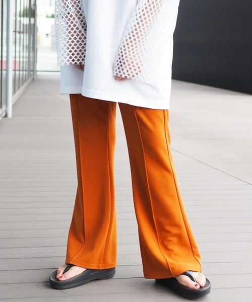 BeAMS DOT（ビームスドット）の「BeAMS DOT / ベルボトムパンツ 22FW（その他パンツ・レディース・オレンジ/ブラック/ブルー系その他/ワイン・SMALL/MEDIUM）」の7枚目の写真