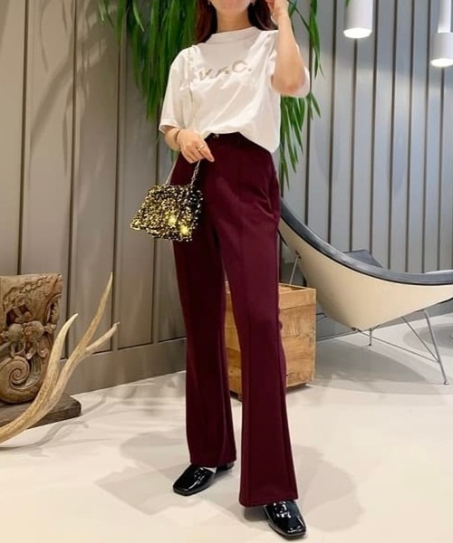 BeAMS DOT（ビームスドット）の「BeAMS DOT / ベルボトムパンツ 22FW（その他パンツ・レディース・オレンジ/ブラック/ブルー系その他/ワイン・SMALL/MEDIUM）」の8枚目の写真