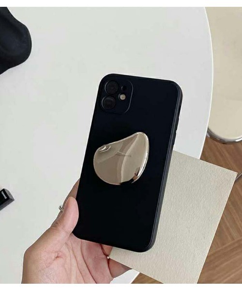 She's(シーズ)の「ウォータードロップ グリップ iPhoneケース シルバー ゴールド シリコン iPhone(スマホケース/カバー・レディース・ブラック/ベージュ・P/K/A/C/E/F/B/D/G/H/J/N/O/R/I/Q/U/V/W/T/X/Z/A3/Y/iPhone 16 Pro/iPhone 16)」の11枚目の写真