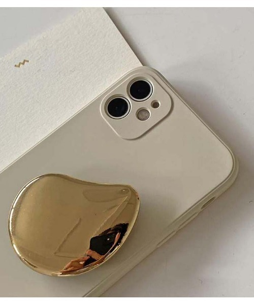 She's(シーズ)の「ウォータードロップ グリップ iPhoneケース シルバー ゴールド シリコン iPhone(スマホケース/カバー・レディース・ブラック/ベージュ・P/K/A/C/E/F/B/D/G/H/J/N/O/R/I/Q/U/V/W/T/X/Z/A3/Y/iPhone 16 Pro/iPhone 16)」の6枚目の写真