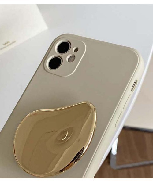 She's(シーズ)の「ウォータードロップ グリップ iPhoneケース シルバー ゴールド シリコン iPhone(スマホケース/カバー・レディース・ブラック/ベージュ・P/K/A/C/E/F/B/D/G/H/J/N/O/R/I/Q/U/V/W/T/X/Z/A3/Y/iPhone 16 Pro/iPhone 16)」の7枚目の写真