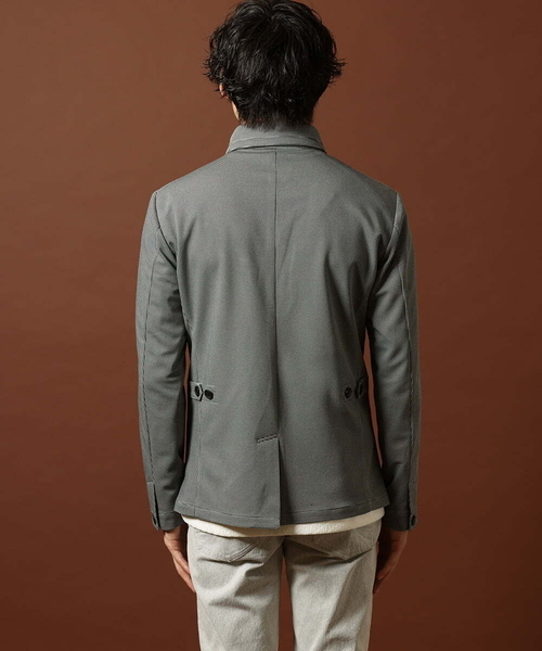 MK MICHEL KLEIN HOMME (エムケーミッシェルクランオム)の「チドリ柄コンバーチブルジャケット(テーラードジャケット・メンズ・グレー/ネイビー・MEDIUM/LARGE/X-LARGE)」の13枚目の写真