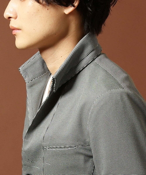 MK MICHEL KLEIN HOMME (エムケーミッシェルクランオム)の「チドリ柄コンバーチブルジャケット(テーラードジャケット・メンズ・グレー/ネイビー・MEDIUM/LARGE/X-LARGE)」の14枚目の写真