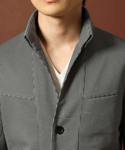 MK MICHEL KLEIN HOMME (エムケーミッシェルクランオム)の「チドリ柄コンバーチブルジャケット(テーラードジャケット・メンズ・グレー/ネイビー・MEDIUM/LARGE/X-LARGE)」の15枚目の写真