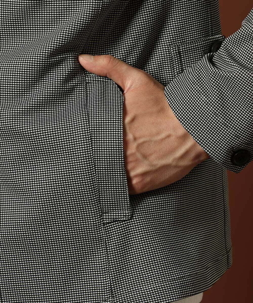 MK MICHEL KLEIN HOMME (エムケーミッシェルクランオム)の「チドリ柄コンバーチブルジャケット(テーラードジャケット・メンズ・グレー/ネイビー・MEDIUM/LARGE/X-LARGE)」の17枚目の写真
