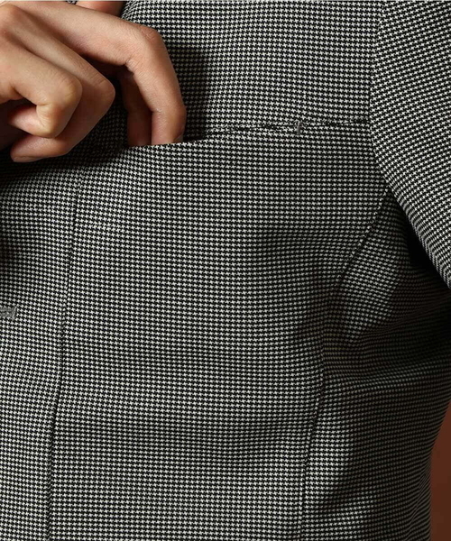 MK MICHEL KLEIN HOMME (エムケーミッシェルクランオム)の「チドリ柄コンバーチブルジャケット(テーラードジャケット・メンズ・グレー/ネイビー・MEDIUM/LARGE/X-LARGE)」の18枚目の写真