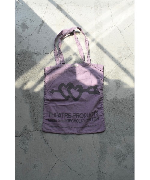 THEATRE PRODUCTS（シアタープロダクツ）の「リサイクルコットンオーバーダイトート/ハートアロー（トートバッグ・レディース・ピンク/ブルー/アイボリー/パープル・FREE）」の21枚目の写真