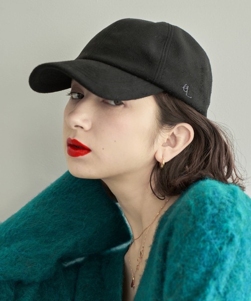 eL（エル）の「【eL】WoolLike Cap/162238（キャップ・レディース・ブラック/ネイビー/グレー・FREE）」の2枚目の写真