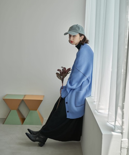 eL（エル）の「【eL】WoolLike Cap/162238（キャップ・レディース・ブラック/ネイビー/グレー・FREE）」の7枚目の写真