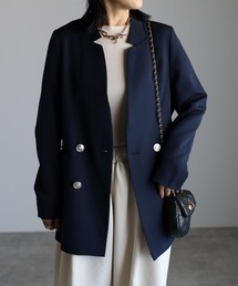 デザインカラーテーラードジャケット/ブレザージャケット